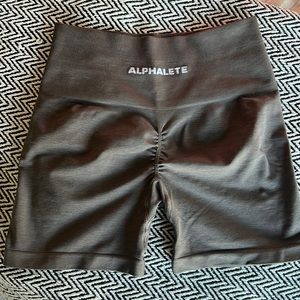 OG MOCHA ALPHALETE AMPLIFY SHORTS